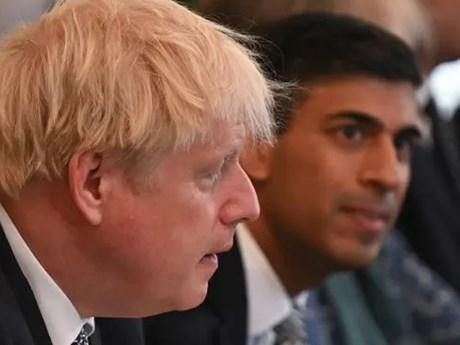 Cựu Thủ tướng Boris Johnson và cựu Bộ trưởng Tài chính Rishi Sunak. (Nguồn: Getty Images)