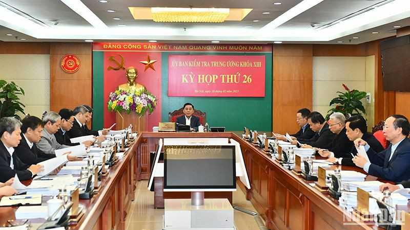 Kỳ họp thứ 26 Ủy ban Kiểm tra Trung ương. (Ảnh: ĐĂNG KHOA)