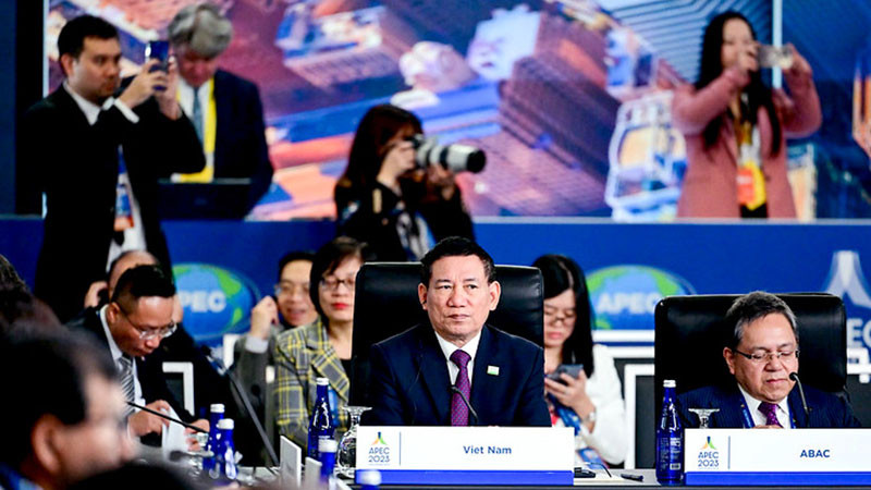 Bộ trưởng Hồ Đức Phớc tại Hội nghị Bộ trưởng Tài chính APEC lần thứ 30.