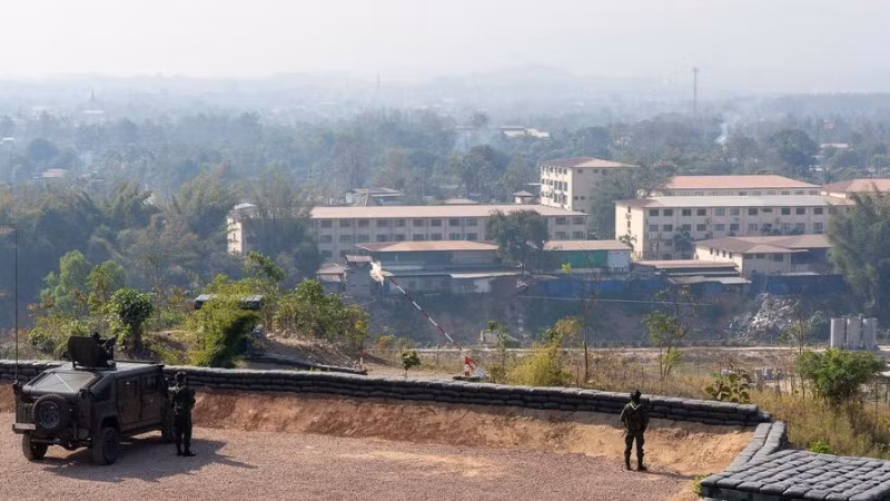 Khu vực biên giới giữa Thái Lan và Myanmar. (Ảnh: Tân Hoa xã)