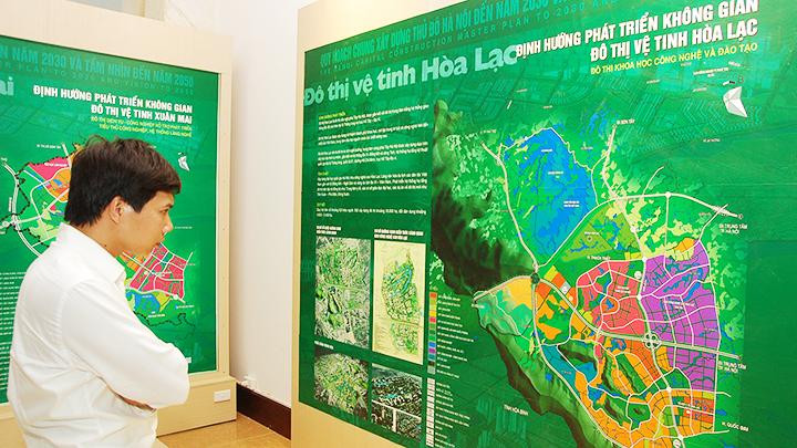 Hà Nội cần đẩy nhanh tiến độ lập đồ án quy hoạch phân khu đô thị tại các đô thị vệ tinh. Ảnh: SONG ANH