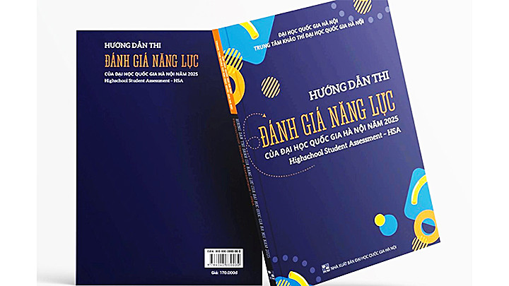 Giới thiệu sách "Hướng dẫn thi đánh giá năng lực của Đại học Quốc gia Hà Nội năm 2025"