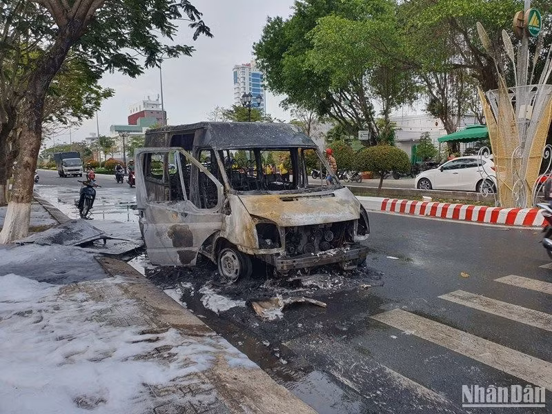 Hiện trường vụ cháy.