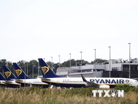 Máy bay của Hãng hàng không RyanAir. (Ảnh: AFP/TTXVN)