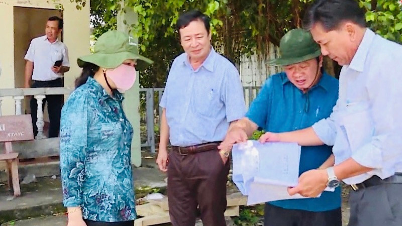 Lãnh đạo thị xã Giá Rai (Bạc Liêu) kiểm tra tiến độ xây dựng các trường lớp, nhằm kịp thời phục vụ tốt năm học mới sắp đến.