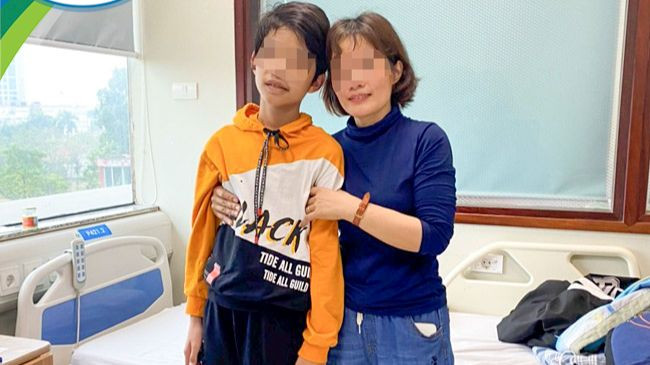 Bé trai đã bình phục ngoạn mục.