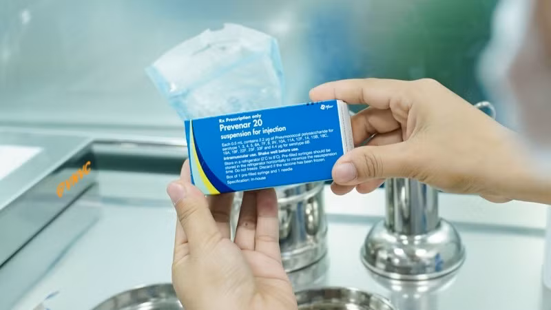 Vaccine phế cầu 20 (PCV20) công nghệ mới.