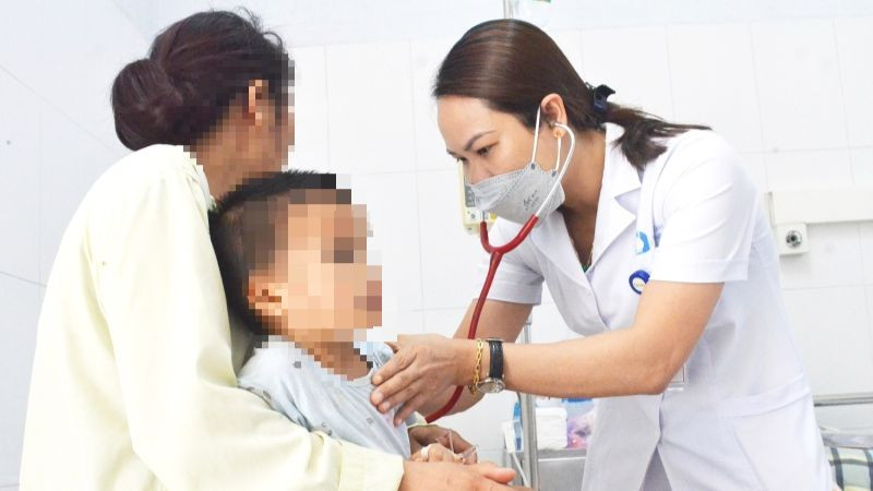 Bệnh nhi đã điều trị ổn định sức khỏe.