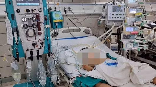 Bệnh nhi được điều trị tại Bệnh viện Bạch Mai. 