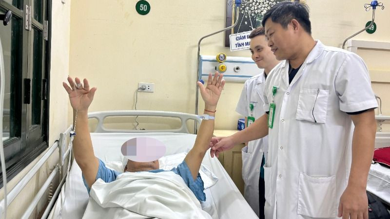 Bệnh nhân hồi phục sau ca phẫu thuật.