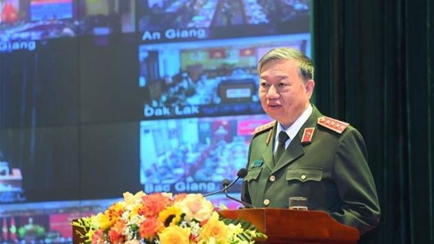 Bộ trưởng Tô Lâm phát biểu tại hội nghị.