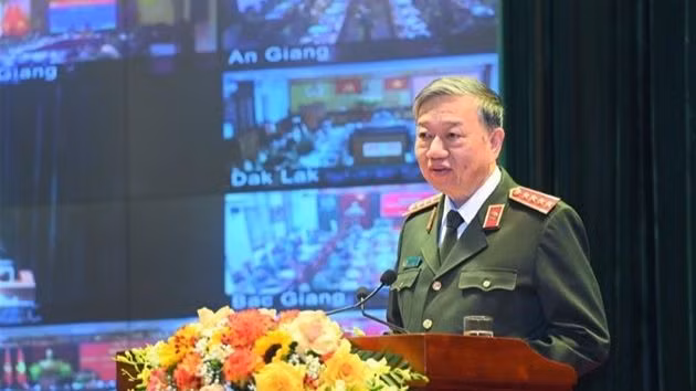 Bộ trưởng Tô Lâm phát biểu tại hội nghị.