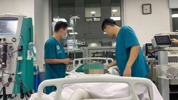 Bệnh nhân bị thuyên tắc động mạch phổi. 