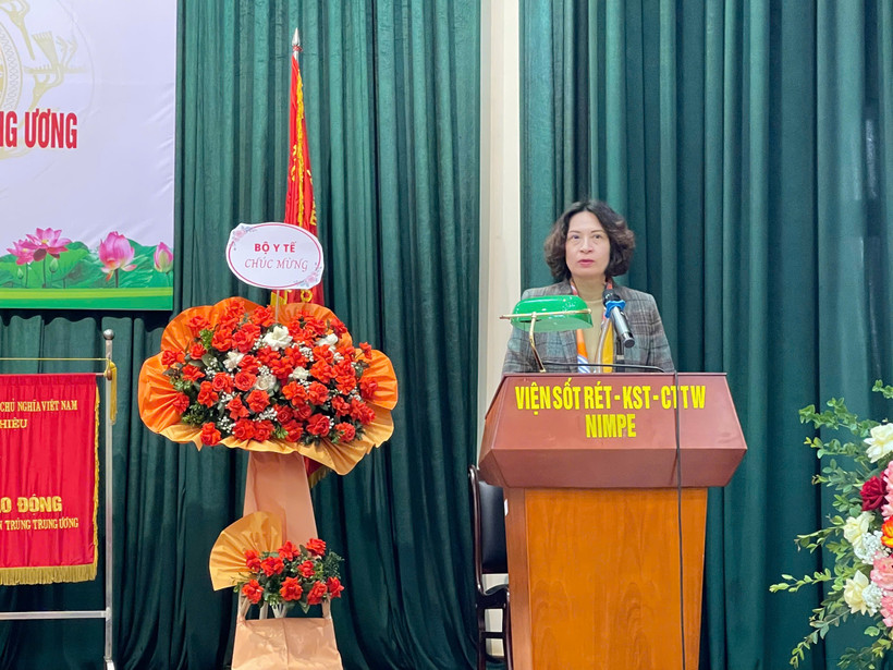 Thứ trưởng Y tế Nguyễn Thị Liên Hương phát biểu.