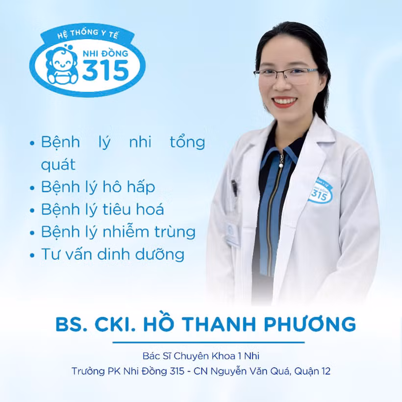 BSCK1 Hồ Thanh Phương, Trưởng phòng khám Nhi Đồng 315 chi nhánh Nguyễn Văn Quá, quận 12.