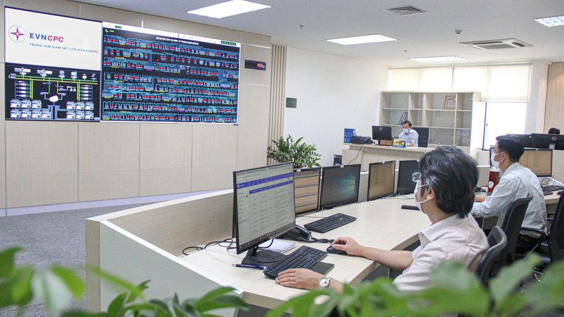 Trung tâm điều hành lưới điện phân phối của EVNCPC.
