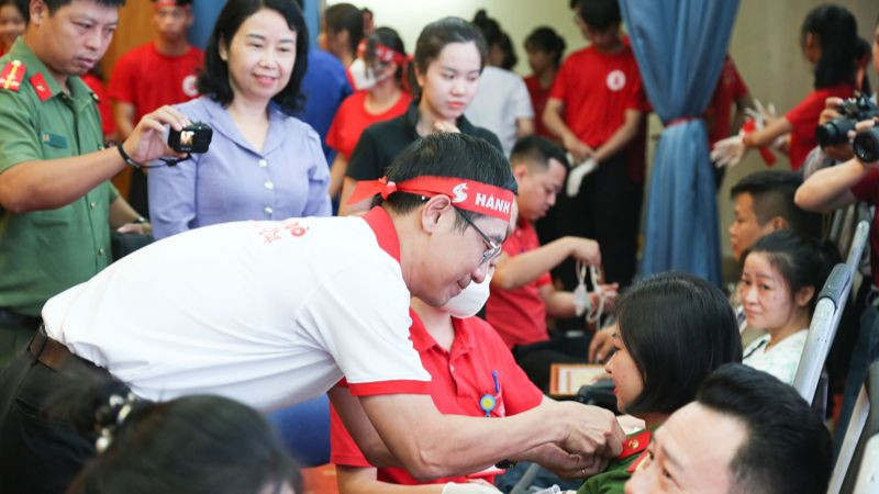 Hành trình Đỏ lần thứ XI năm 2023 đã triển khai được 308 điểm hiến máu.