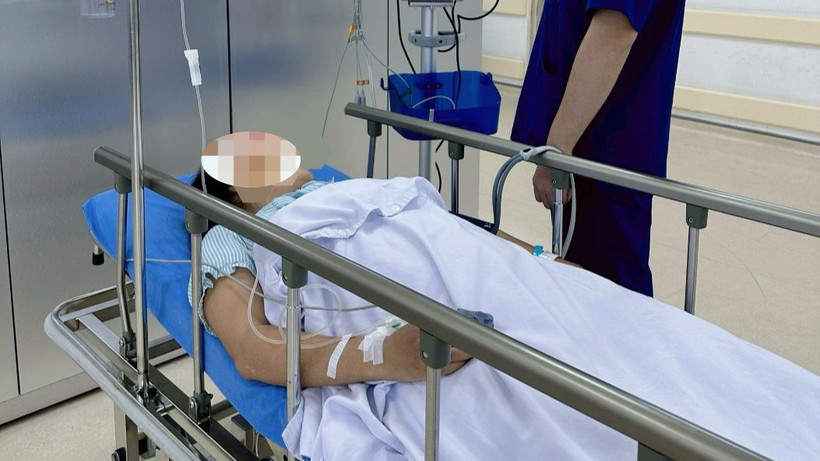 Bệnh nhân được cấp cứu kịp thời tại Bệnh viện Trung ương Quân đội 108.