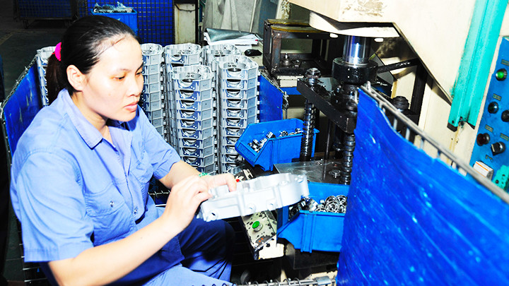 Ngành công nghiệp chế biến, chế tạo có tốc độ tăng 6,98%. Ảnh: BẮC SƠN