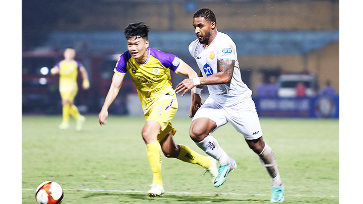 Rafaelson đóng vai trò quan trọng trong chức vô địch V.League của CLB Thép Xanh Nam Định. Ảnh: LÊ MINH