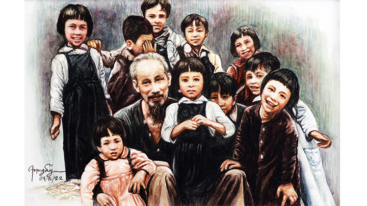 Tấm lòng của họa sĩ Việt kiều với Bác Hồ