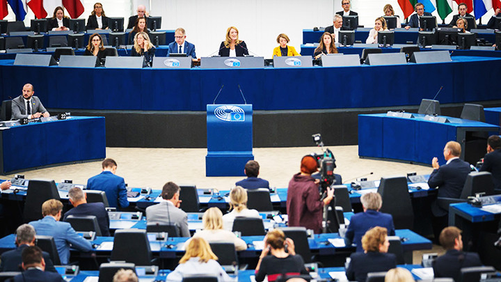 Phiên họp của EP tại thành phố Strasbourg. Ảnh: AFP