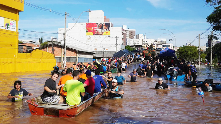 Lũ lụt nghiêm trọng tai bang Rio Grande do Sul. Ảnh: REUTERS
