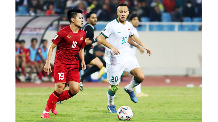 Các cầu thủ trẻ được ông Troussier lựa chọn đang nỗ lực khẳng định mình trong mầu áo của đội tuyển quốc gia. Ảnh: LÊ MINH