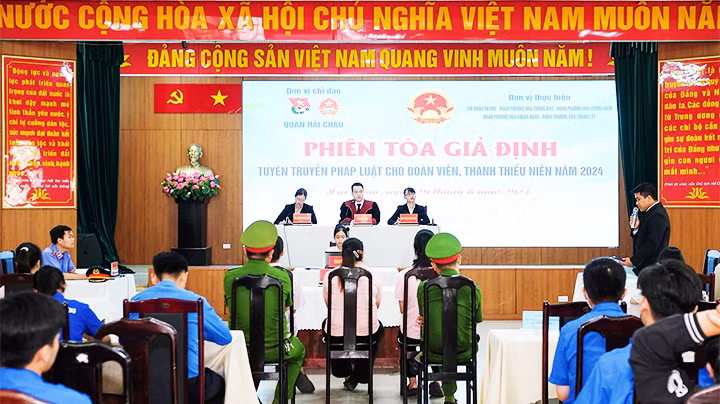 Phiên tòa giả định là hình thức tuyên truyền mới đang được triển khai hiệu quả.