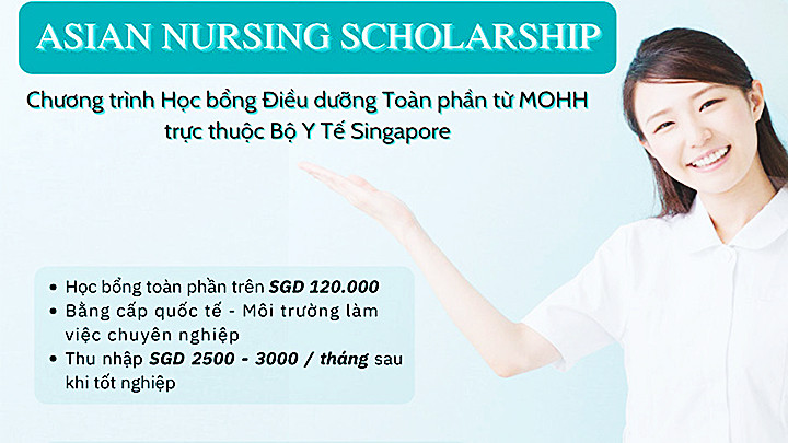 30 suất học bổng toàn phần dành cho công dân Việt Nam