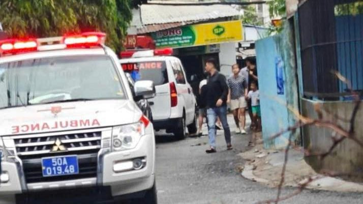 Hiện trường vụ cháy khiến ba người thương vong tại phường Tăng Nhơn Phú A.