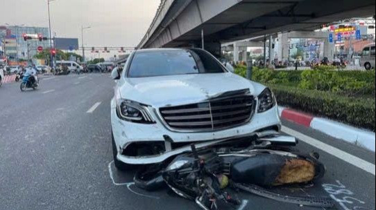 Hiện trường vụ tai nạn. (Ảnh: Anh Vũ)