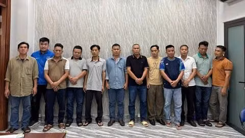 Các bị can trong vụ án (Ảnh: Công an cung cấp)