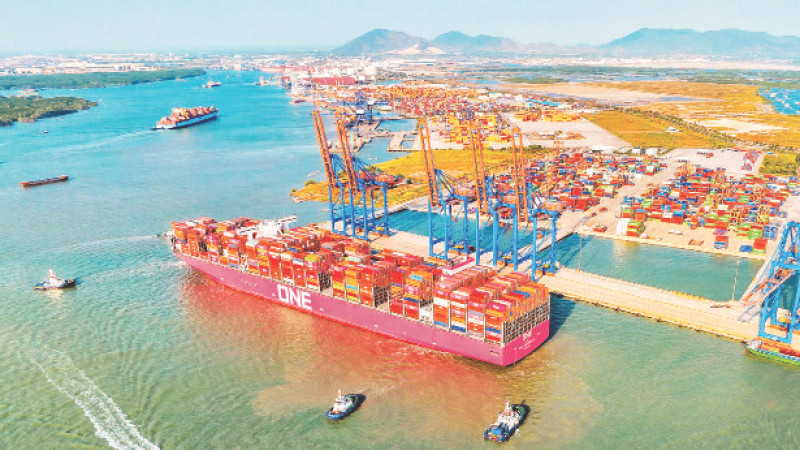 Kinh tế cảng biển là thế mạnh của tỉnh Bà Rịa-Vũng Tàu.