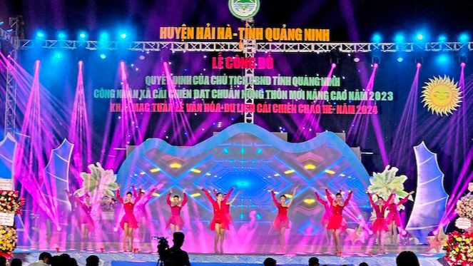 Chương trình nghệ thuật tại lễ khai mạc Tuần Văn hóa - Du lịch Cái Chiên chào hè năm 2024.