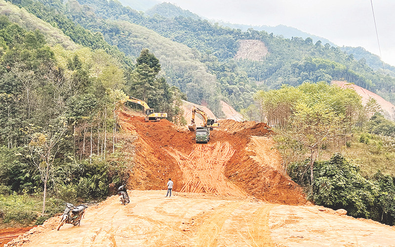 Dự án đường thành phố Bắc Kạn đi hồ Ba Bể, kết nối sang Na Hang (Tuyên Quang) có khối lượng đất, đá thải sau san ủi lên tới hàng triệu m3.