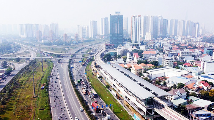 Một góc Thành phố Hồ Chí Minh.Ảnh: TTXVN