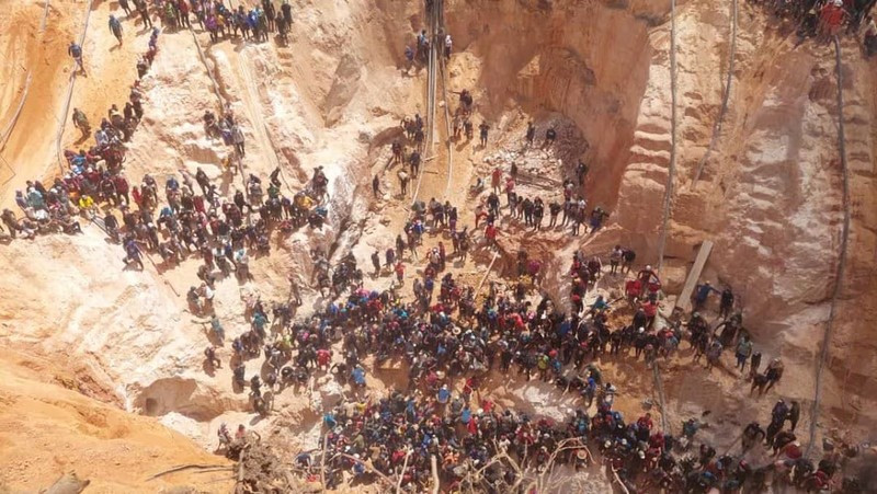 Ảnh minh họa: Vụ sập mỏ vàng tại Venezuela ngày 21/2/2024. (Nguồn: El Pais) 
