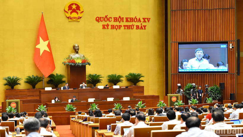 Quang cảnh phiên làm việc sáng 30/5. (Ảnh: Thủy Nguyên)