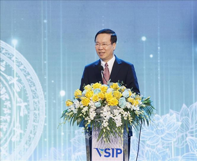 Chủ tịch nước Võ Văn Thưởng phát biểu tại lễ kỷ niệm.