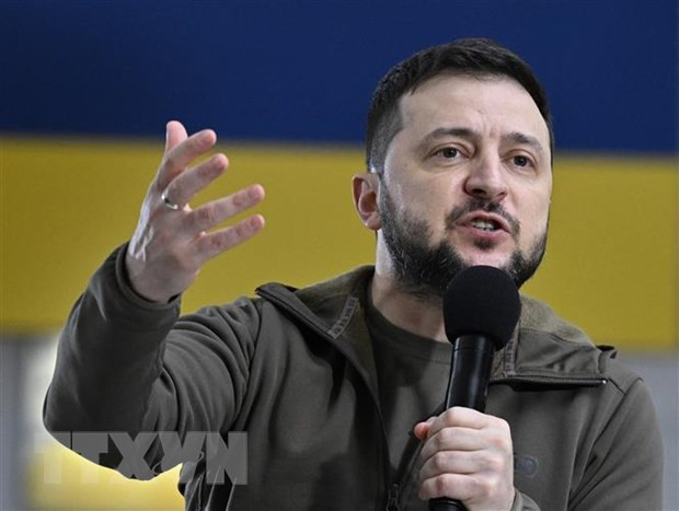 Tổng thống Ukraine Volodymyr Zelensky. (Ảnh: AFP/TTXVN)