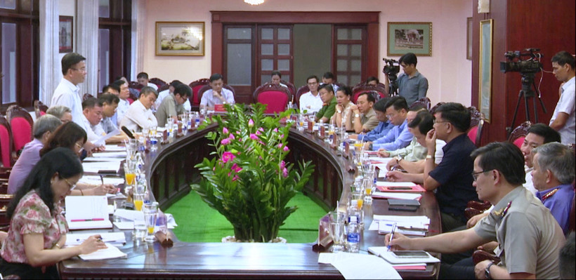 Quang cảnh buổi làm việc giữa Đoàn công tác Bộ Tư pháp với tỉnh Đắk Nông. 