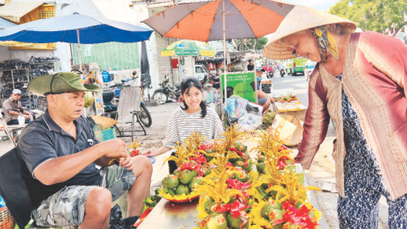 Chợ trầu cau ở Thành phố Hồ Chí Minh trở thành điểm đến độc đáo thu hút nhiều du khách. 