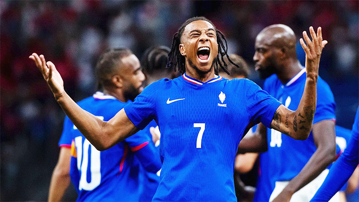 Olise thi đấu rất thành công cho ĐT Pháp tại Olympic 2024.