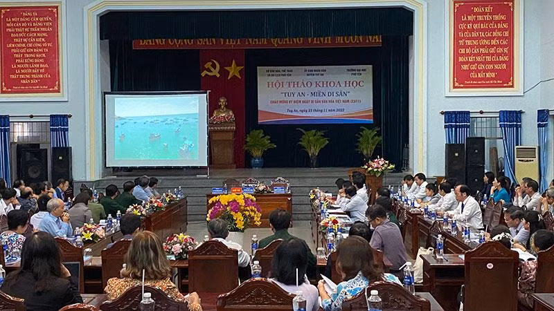 Quang cảnh hội thảo "Tuy An - Miền di sản".