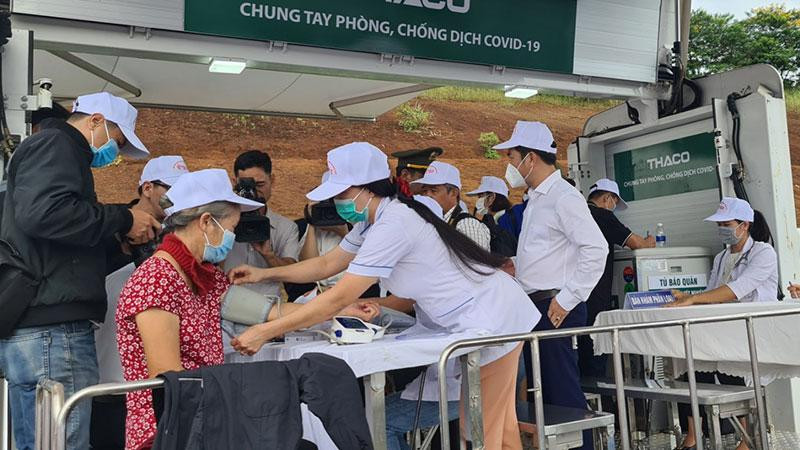 Người dân tỉnh Đắk Nông tích cực trong việc tiêm vaccine phòng dịch bệnh Covid-19. 