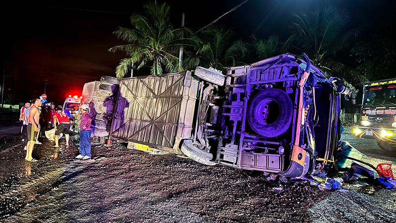 Hiện trường vụ tai nạn.