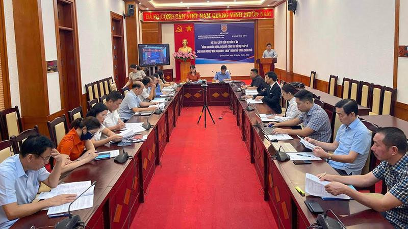 Hội thảo lấy ý kiến đối với Dự thảo đề án “Nâng cao chất lượng, hiệu quả công tác hỗ trợ pháp lý cho doanh nghiệp giai đoạn 2021-2030”.