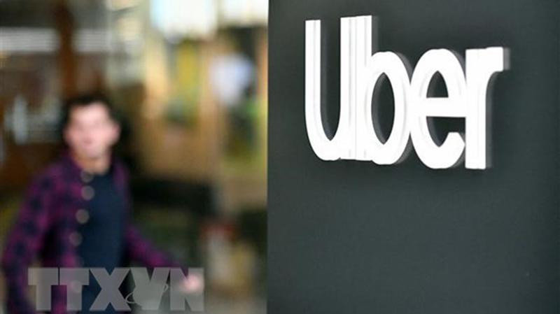 Biểu tượng của hãng xe công nghệ Uber. (Ảnh: AFP/TTXVN)