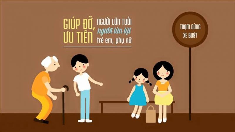 Tranh cổ động tuyên truyền thực hiện Quy tắc ứng xử của TP Hà Nội. 